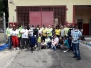Carib Cement team volunteers at the Rollington Town Fire Station for Labour Day