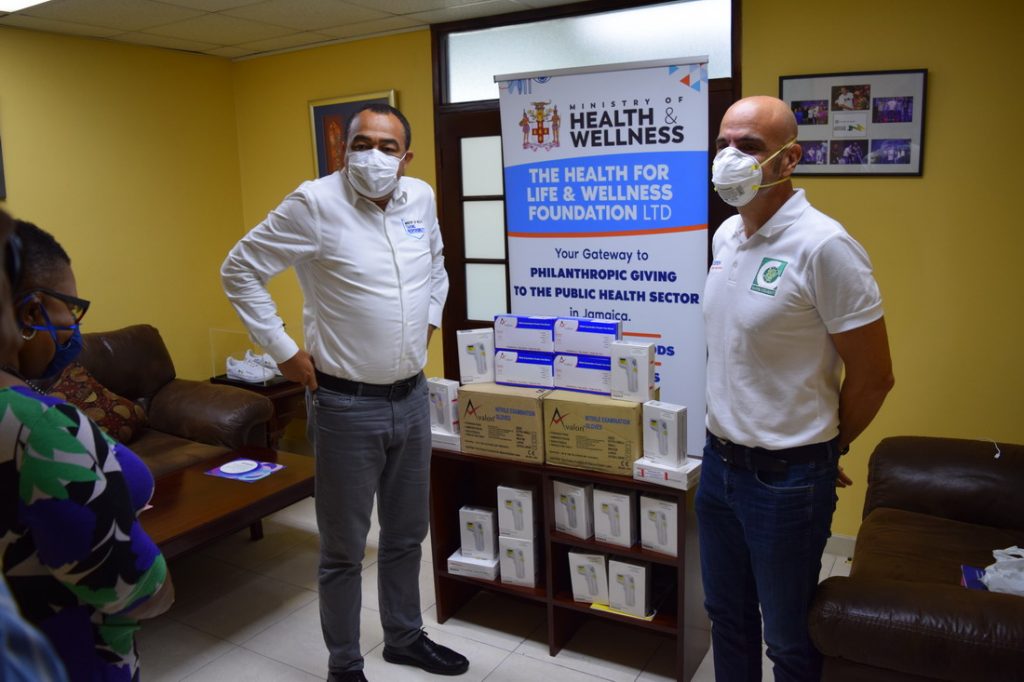 Carib Cement donates PPE to front line workers