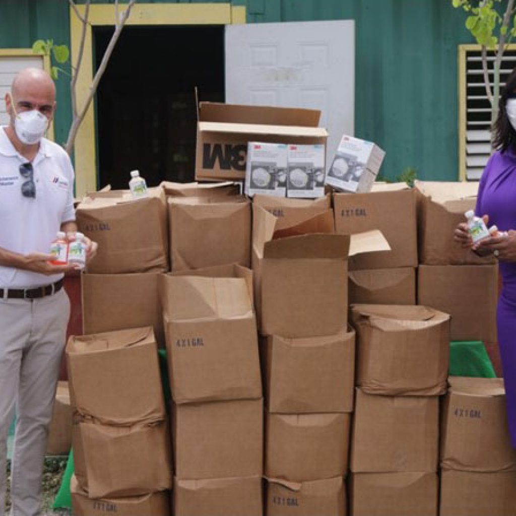 Supporting communities through donations of hand sanitisers and soaps
