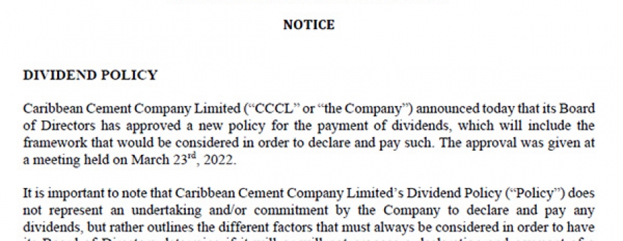 Dividend Policy