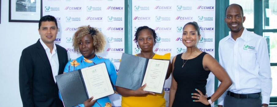 Carib Cement commended for employment training programme for persons with disabilities